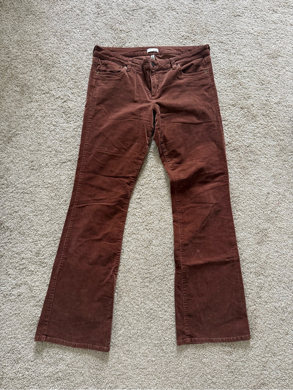 Edyson Women’s Brown Tan Corduroy Bootcut Pants Size 31